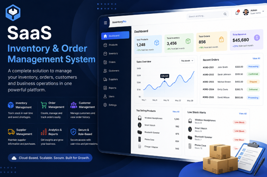 SaaS inventory and order management system